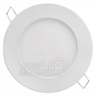 Led panel 120mm, kruhový vstavaný biely, 6w n...