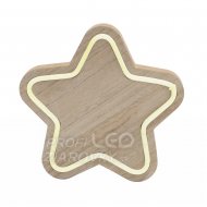 Led dekorácia na stôl, hviezda, neon-light, t...