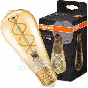 Led žiarovka filament 5w osram vintage rf 1906 clas st - teplá biela