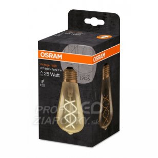 Led žiarovka filament 5w osram vintage rf 1906 clas st - teplá biela