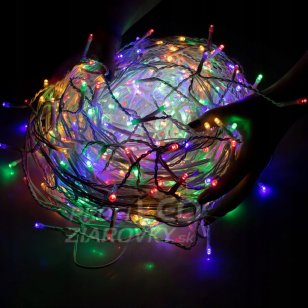 Vianočná led svetelná záclona vonkajšia - programy - 1500led - 60m multicolour