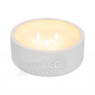 Led sviečka z pravého vosku a kameňa - 8cm...