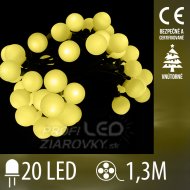 Vianočná led svetelná reťaz vnútorná guľky - ...