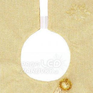 Koberček pod Vianočný stromček - 106cm - Mikuláš na zlatej