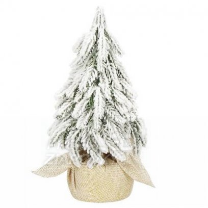 Ozdobný vianočný stromček zasnežený - 20 cm