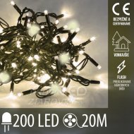 Vianočná led svetelná reťaz vonkajšia flash -...