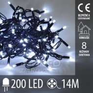 Vianočná led svetelná reťaz vonkajšia + progr...
