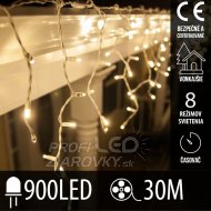Vianočná led svetelná záclona vonkajšia - pro...
