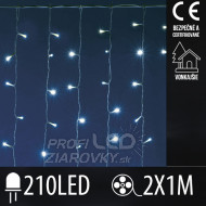 Vianočná led svetelná záclona vonkajšia - 210...