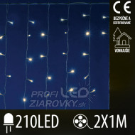 Vianočná led svetelná záclona vonkajšia - 210...