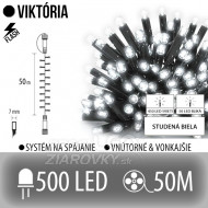 Viktória led svetelná reťaz vonkajšia flash -...