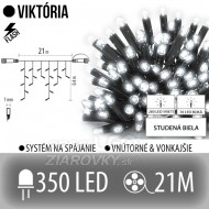 Viktória led svetelná záclona vonkajšia flash...