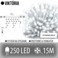 Viktória led svetelná záclona vonkajšia - 250...