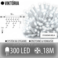 Viktória led svetelná záclona vonkajšia - 300...