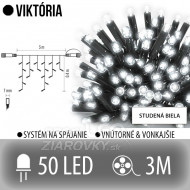 Viktória spojovateľná led svetelná záclona vo...