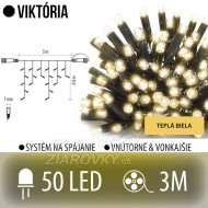 Viktória spojovateľná led svetelná záclona vo...