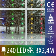Vianočná smart mikro led záclona vnútorná USB...