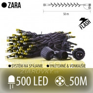 Zara led svetelná reťaz vonkajšia flash - 500...