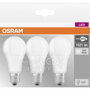 Led žiarovky e27 14w = 100w 1521lm osram 4000k 3pak