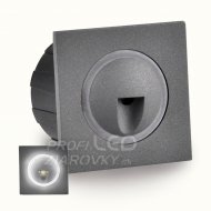 Zapustené schodové svietidlo led 3w 20lm, ip4...