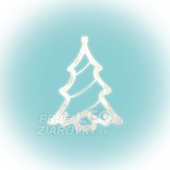 Led dekorácia do okna, stromček, 19cm, 4,5v...