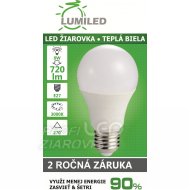 Led žiarovka e27 8w smd2835 teplá bi...