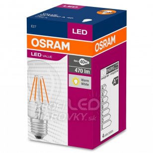 Led žiarovka osram e27 4w teplá biela