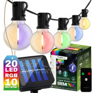Solárna záhradná girlanda 20x LED dekoratívne...