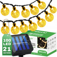 Solárna záhradná girlanda 100x LED okrasné gu...