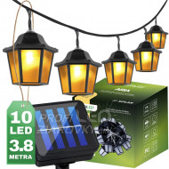 Solárne záhradné svietidlo Girland 10x LED 3,...