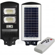 LED solárna pouličná lampa čierna 100W 6000K ...