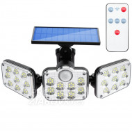 Solárne svetlomety 138x LED 10W 480lm Studený...