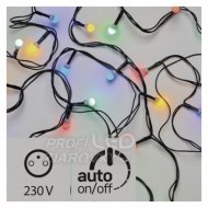 Led vianočná cherry reťaz – guľôčky, 48m, multicolor, čas.