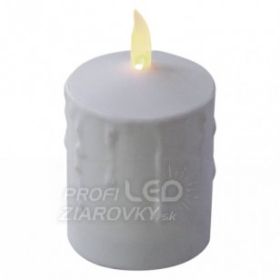 Led náhrobná sviečka, 2× c, červená, časovač