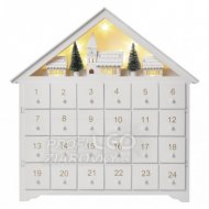 Led adventný kalendár, 35x30cm, 2x aa, vnútorný, teplá biela