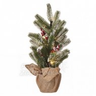 Led vianočný stromček, 52cm, 3×aa, vnútorné, teplá b., čas.