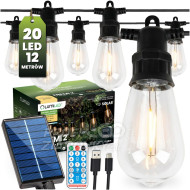 Záhradná solárna girlanda 20x LED dekoračné ž...