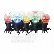 LED svetelná reťaz – 10x párty žiarovky, 5 m,...