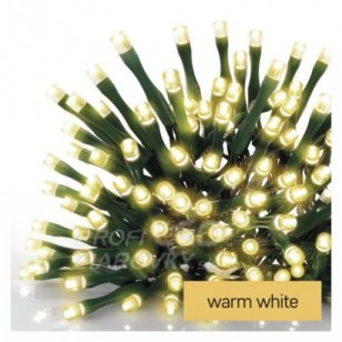 LED vianočná reťaz, 24 m, vonkajšia aj vnútorná, teplá biela, časovač