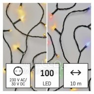 LED vianočná reťaz 2v1, 10 m, vonkaj...