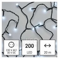 LED vianočná cherry reťaz – guľôčky,...
