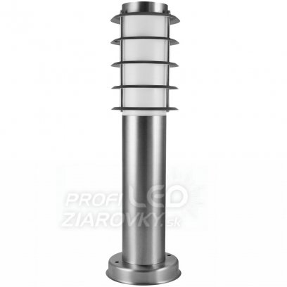 Záhradné stĺpikové svietidlo - LED E27 SERENA - Satyna - Polux - 45cm