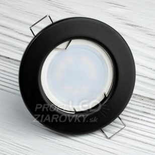 Podhľadové zapustené svietidlo - okrúhle - GU10, MR16 - čierna
