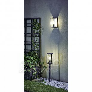 Záhradná stĺpiková lampa - LED E27 - 48 cm grafitová - Polux