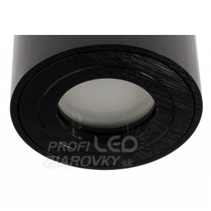 Podhľadové svietidlo vodotesné - 95 mm - okrúhle - čierne - Kobi