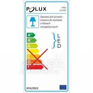 Záhradné svietidlo bodové stĺpikové - 1x GU10 - 44cm - Polux