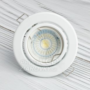 Podhľadové zapustené svietidlo - okrúhle - GU10 - biele