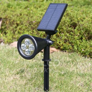 Solárne LED záhradné svietidlo zapichovacie + senzor súmraku - 2W Cold IP65 Masterled senzor súmraku