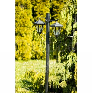 Záhradné solárne LED svietidlo Latarnia - 137cm - Polux - studená biela