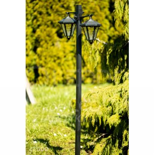 Záhradné solárne LED svietidlo Latarnia - 137cm - Polux - studená biela